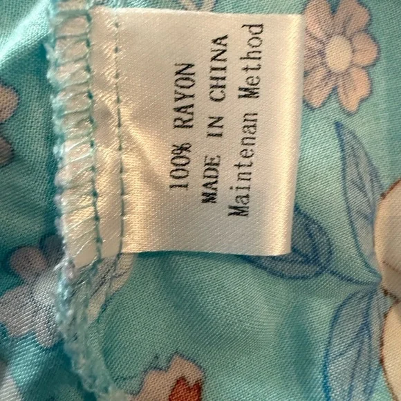 Floral Blue Wrap Maxi Dress - Picture 3 of 5